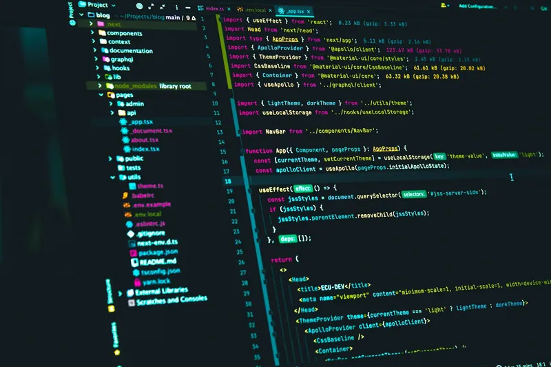 React source code open in an editor
